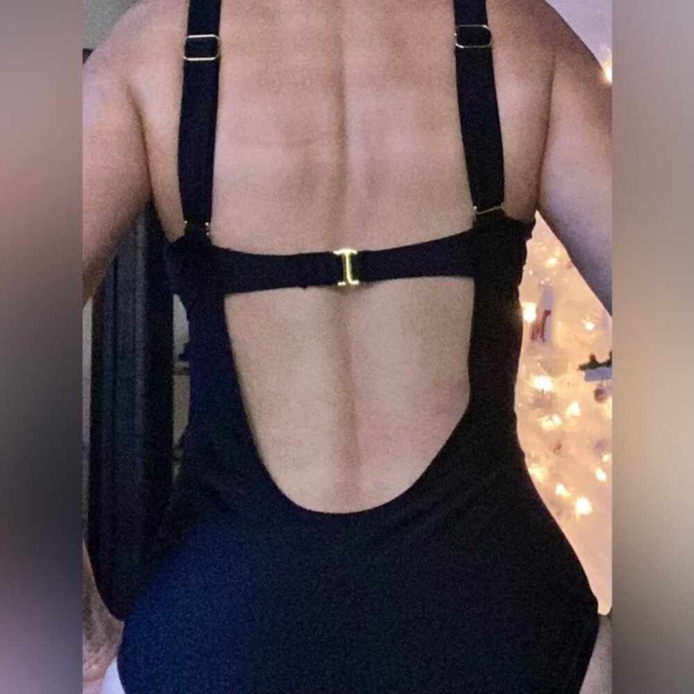 Black Cut-Out 1-Piece Detailed Bathing Suit - NWT - Picture 4 of 4
